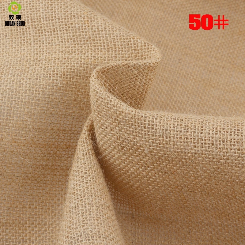 ShuanShuo 30#--80# Jute Fabric Sack Linen Cloth For DIY Hand Work