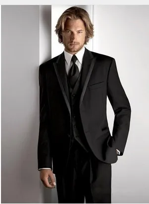 Лидер продаж мужской костюм костюмы Классический Slim Fit Светло-серый мужской костюм Свадебные Жених официально смокинги пальто + брюки +