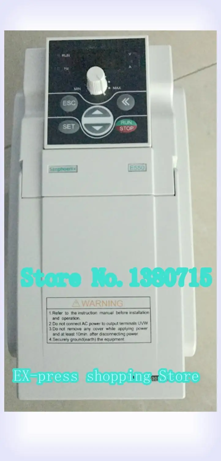 5.5KW VFD Inverter 7.5HP Variable Frequency Driver 220V 0~1000HZ 24A for Spindle 