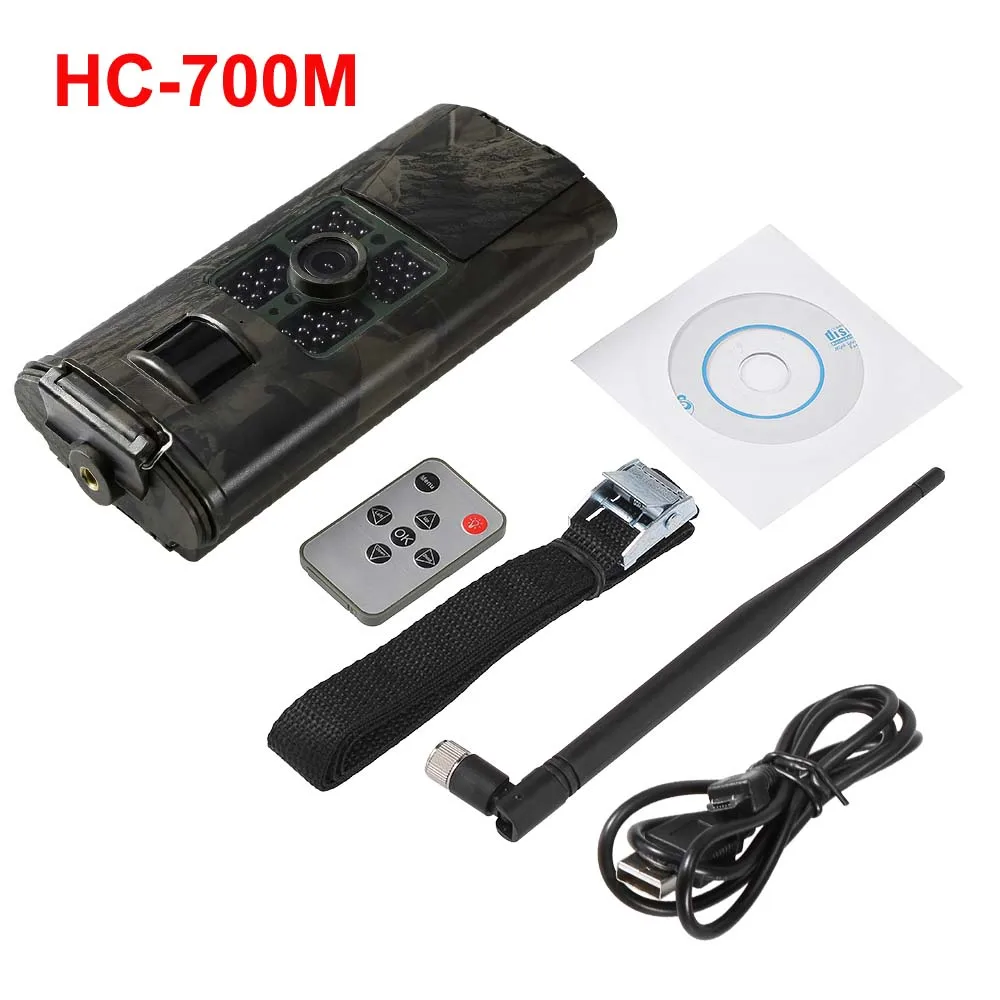 HC-700G/HC-700M 16MP 1080P 2G/3g SMS фотоловушка gsm инфракрасная камера ночного видения охотничья камера для наблюдения в дикой природе - Цвет: HC-700M