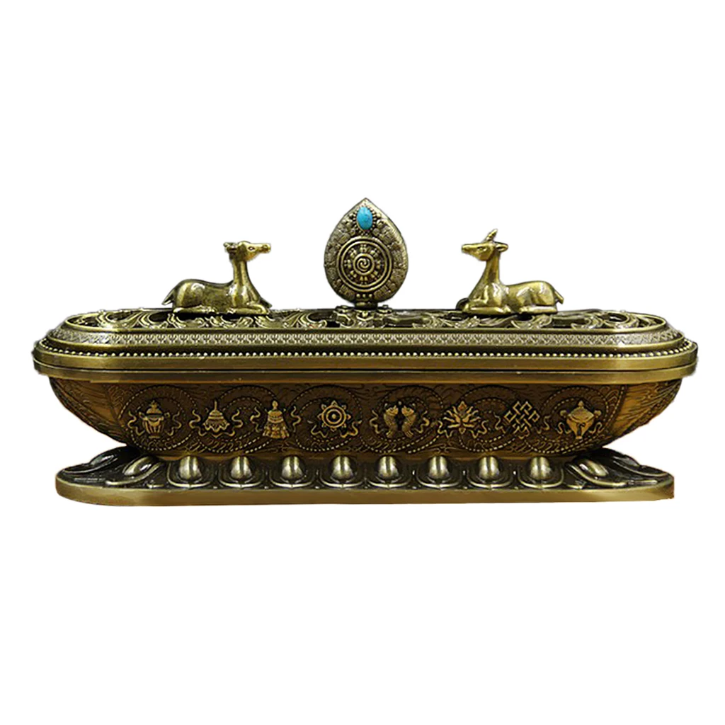 Chinese-Style Incense Stick Holder Ash Catcher Joss Burner Home Decor 3 ColorS