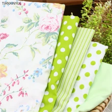 Хлопок ткань для лоскутного шитья penoy текстиль ткань 40*50 см Ткань для подушки 5 шт. в горошек сумки для кровати ткань для тела