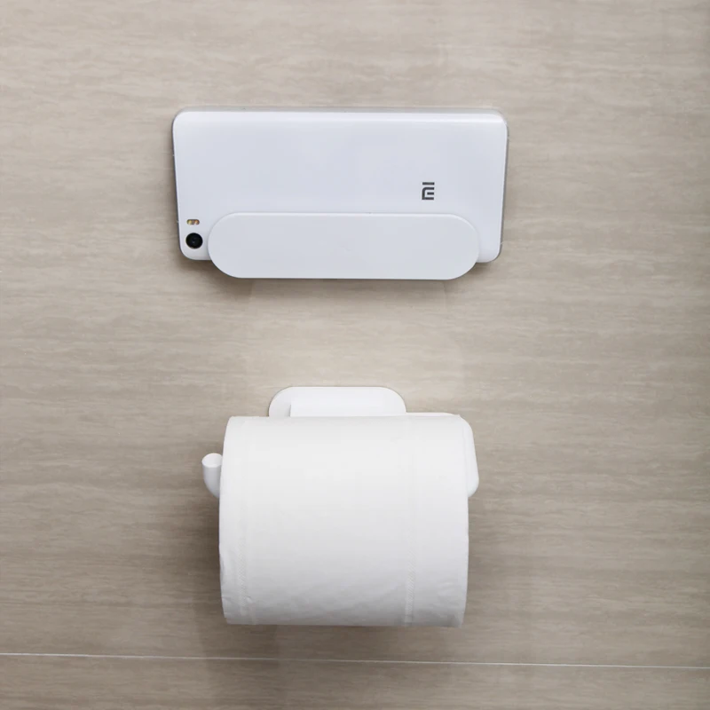 Kaufen Xiaomi mijia HL bad 5 in1 sets für Seife Haken Lagerung Box und Telefon Halter für Bad Dusche Zimmer Werkzeug