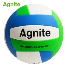 Agnite 2018 voleibol de playa oficial suave PU + EVA Fitness ball of sports Bal F1252 Juegos de Verano de entrenamiento al aire libre(China)