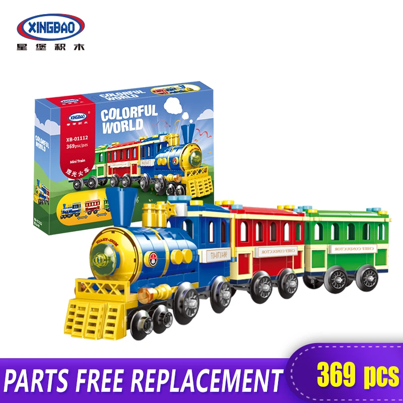 

369pcs Scenic Train Paradise Building Blocks for Kids Building Amusement Park Brick Block compatible with LOGO Xingbao 01112