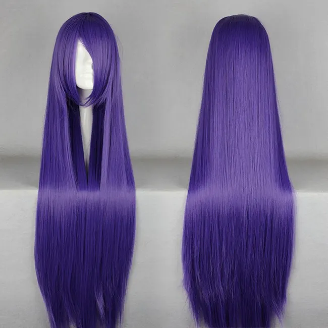 Fei-Show Белый парик 100 см/40 дюймов длинные волосы синтетические термостойкие волокна Волосы салон вечерние мультфильм косплей прямые волосы