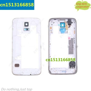 

10 pieces/lot Middle Plate with Side Keys Replace Part for Samsung Galaxy S5 G900F G900T i9600 Rear house with Ear Speaker Mesh