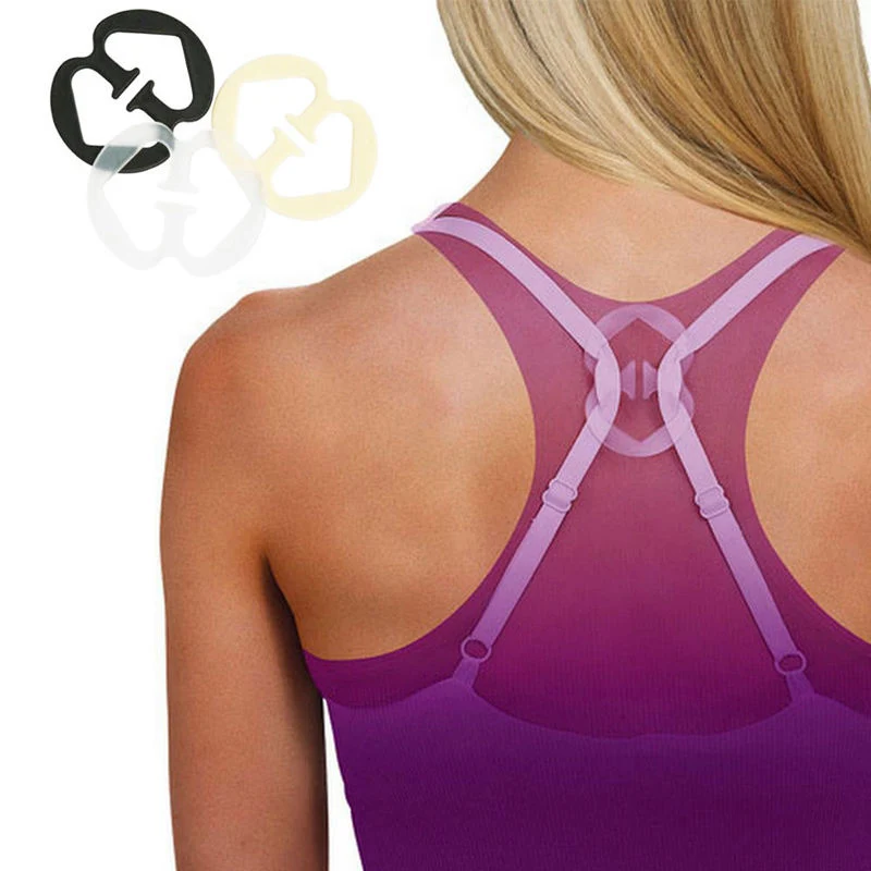 

3pcs/lot Perfect Adjust Wedding Bra Strap Clip Holder Underwear Accessories H-shaped Colorful Invisible Bra Buckle Clips