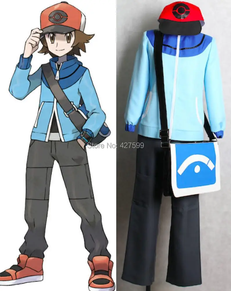 새로운 도착 포켓몬 흑백 힐버트 코스프레 의상|cosplay costume|costumes whitecostume costume ...
