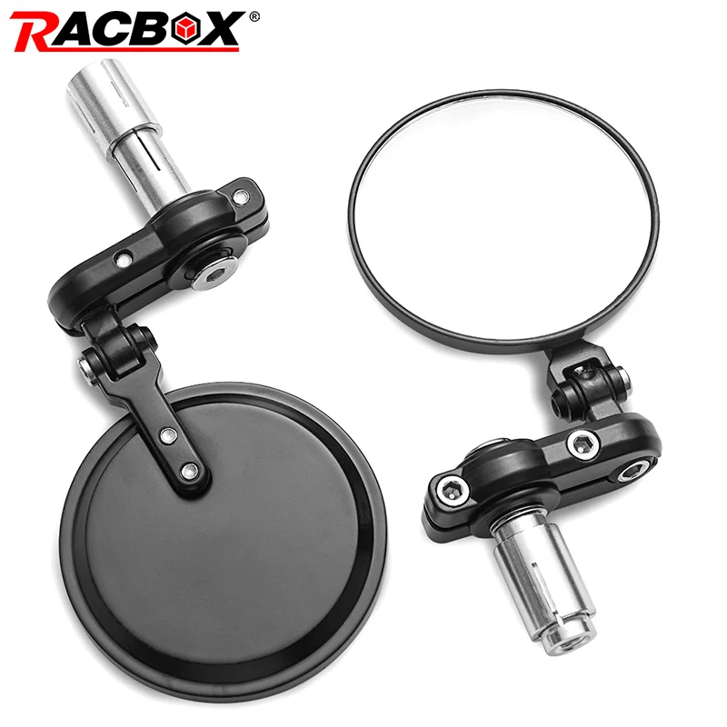 Racbox 2 шт. мотоциклетные зеркала заднего вида мотоциклетные зеркала универсальные spiegels мотоциклетные зеркала для Suzuki для Kawasaki forHonda