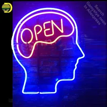 Неоновая вывеска для открытого ума открытая красная неоновая трубка вывеска ручной работы магазин отель магазин дисплеи неоновая стеклянная трубка фонарик вывеска