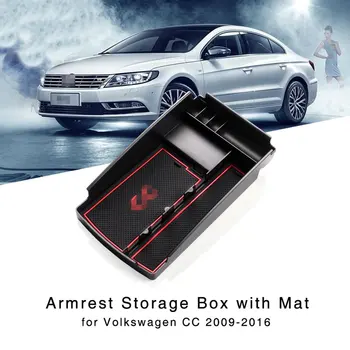 

Armrest Storage Box for VW CC 2009 2010 2011 2012 2013 2014 2015 2016 Central Console Tray