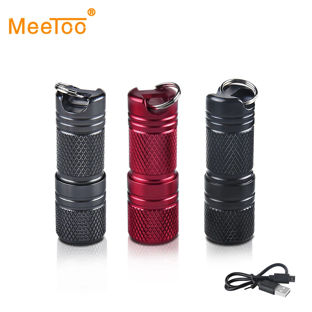 Карманный миниатюрный светодиодный фонарик с зарядкой от USB портативный