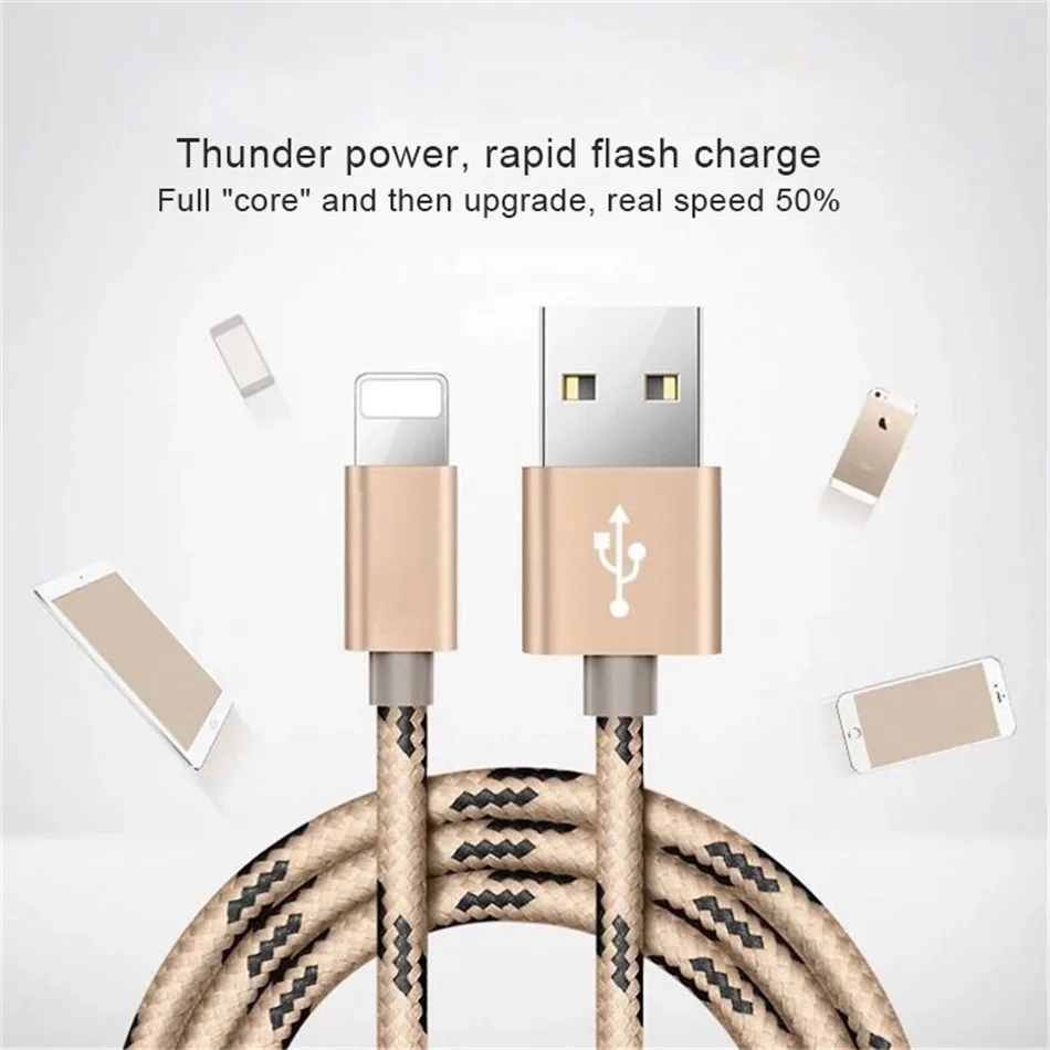 NOHON 2PC USB Fast Charging Data Cable For Apple For iPhone XS MAX XR X 7 6 8 6S 5S 5 Plus For iPad Mini 8 Pin Phone Charge Cord (1)