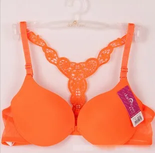 Fashion Women Bra Front Closure Sexy Lace Racer Back Smooth Surface Push Up Underwear Lingerie Sujetador Red Black Purple bras