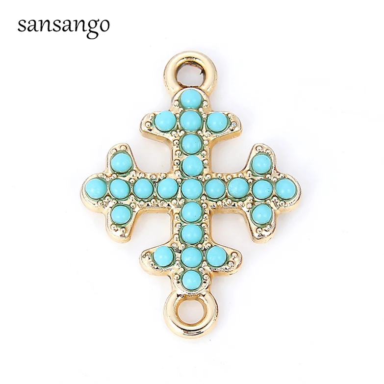 

10 Pcs Acrylic Bead Cross Shape Connector Fashion Jewelry Accessories For DIY Charms Necklace Bracelets Wholesale Price