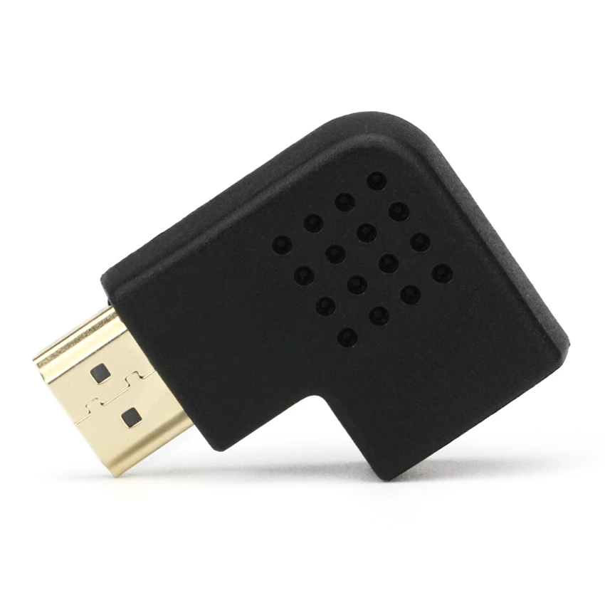 

HD02 Good Sale Audio Cable HDMI male To HDMI female Angle 90 Degree Right /Left Adapter Converter Connector for 1080P 100pcs/lot