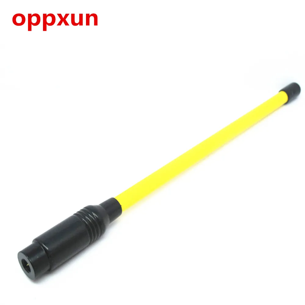 OPPXUN желтый UHF VHF 144/430 dual band антенна SMA Мужской Для LintonLT6100PLUS TONFA UV985 для YAESU, VX1R/2R/3R/5R/радио