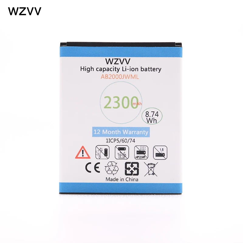 

wzvv 2300mAh AB2000JWML for Philips Xenium S337 CTS337 Batteries + Tracking Code