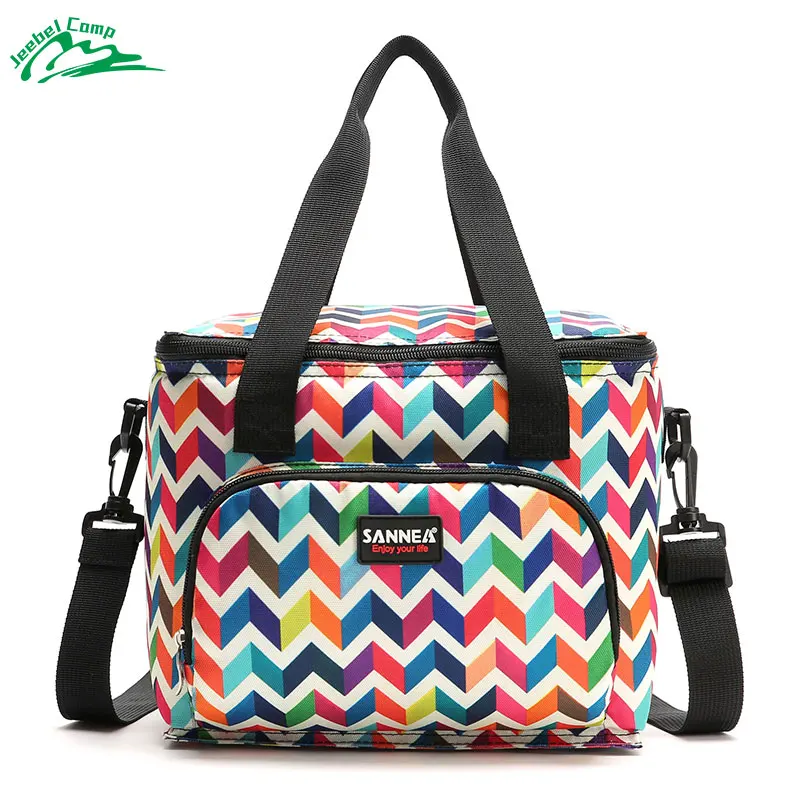 

Jeebel 10L Picnic Bag 600D Oxford Cloth Picnic Food Thermal Cooler Lunch Box Bag Storage Organizers Portable Insulated Lunch Bag