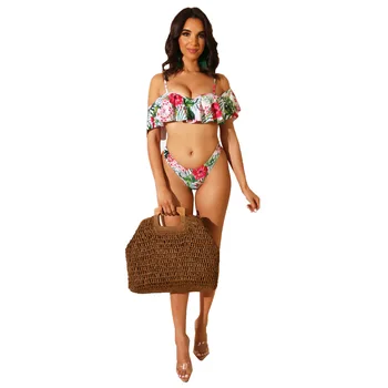 

Spring Summer Women Two Piece Set Top and Pants Plus Size Outfits Tracksuit Sweatsuit Beach Casual Bikini Sets