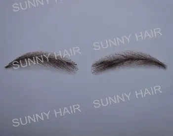 

0116 hand made human hair hand knot movie make up eyebrow