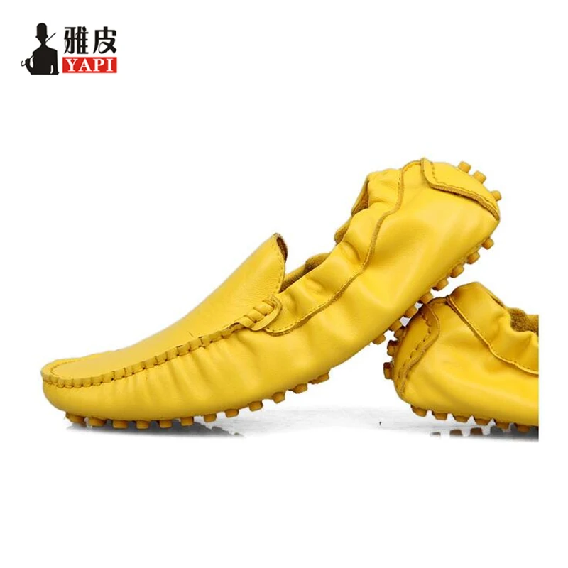 US5-10 New Breathable Real Leather Casual SLIP-ON Business Shoes Men Driving Loafers 9 Colors | Обувь