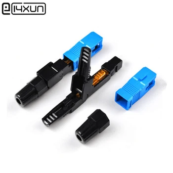 

100pcs SC Fiber Optic Quick Fast Connector Adapter UPC FTTH SC Single Multi Mode