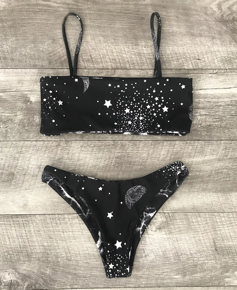 

2018 New Sexy Push Up Bikini Set Duplex Printing Tong Vintage Leopard Women Swimsuit Brazilian Beach Bathing Swimwear Monokini