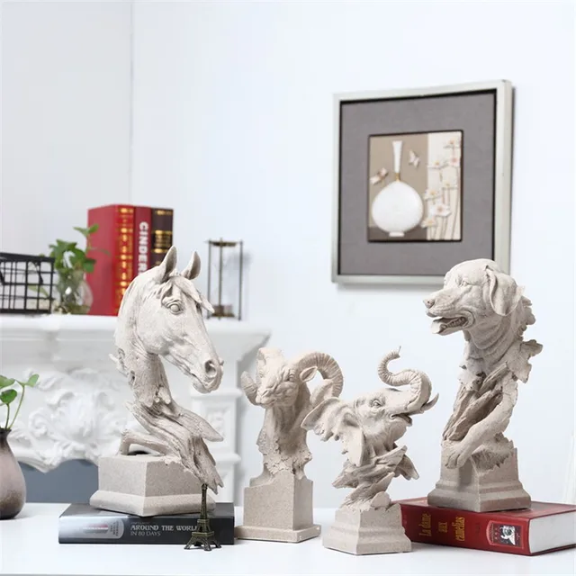 Creatieve Decoratie hogar Sculptuur Dier Vorm Woonkamer Boekenkast ... Creatieve Decoratie hogar Sculptuur Dier Vorm Woonkamer Boekenkast ...