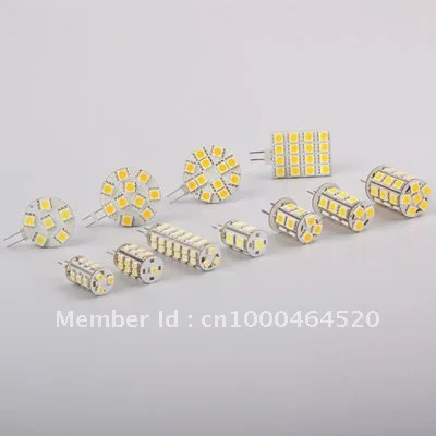 Светодиодная G4 Базовая лампа 10 SMD 5050 работает под 12VAC и 12VDC 24VDC 24VAC 200 220LM яхты