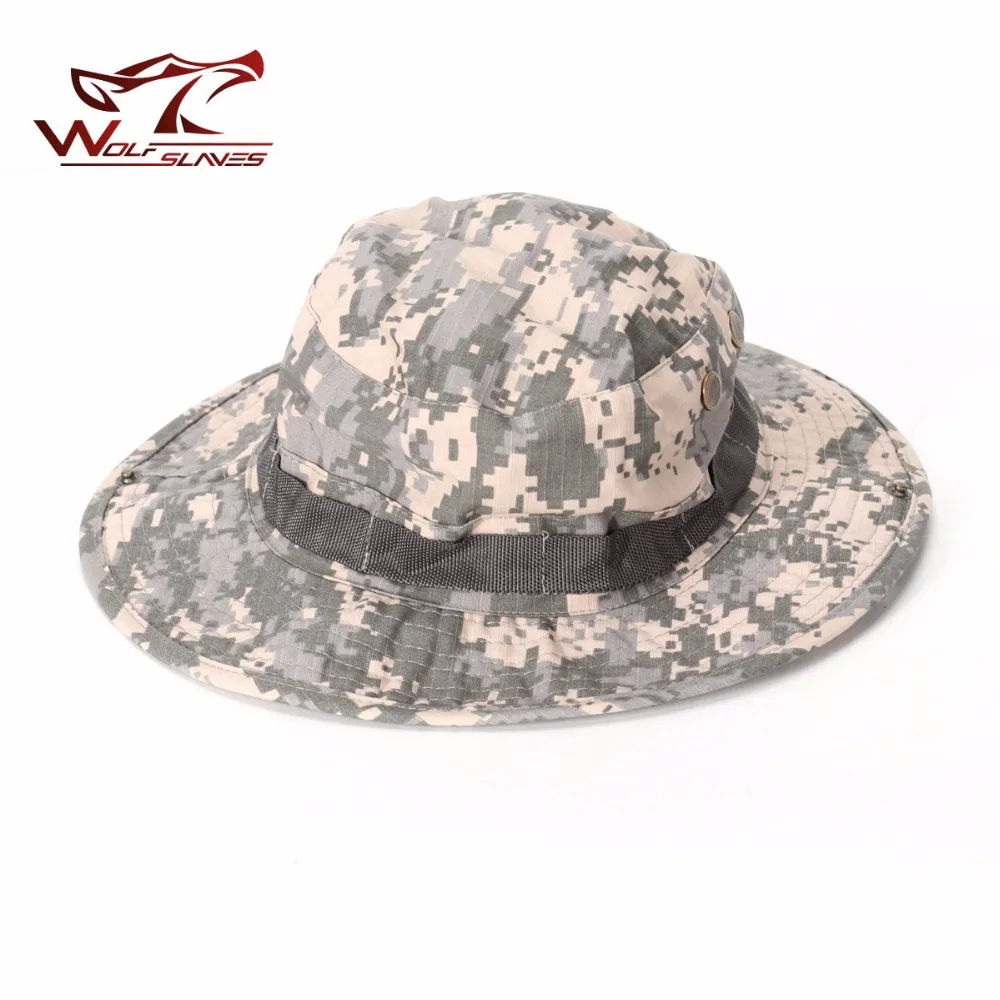 Армейская тактическая шляпа Boonie страйкбольная круглая Панама военная