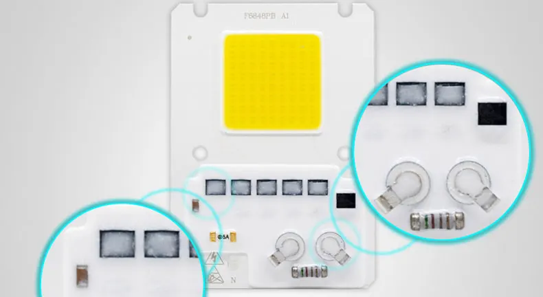 2 шт. светодио дный удара шарика чип 20 Вт 30 Вт 50 Вт Smart IC 220 В 230 В 240 В светодио дный чип для DIY светодио дный прожектор холодный белый теплый белый