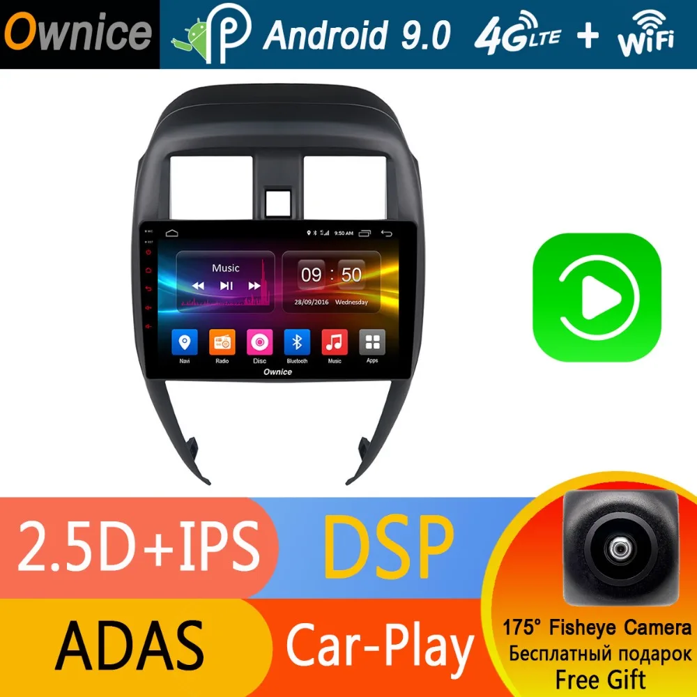 Discount Android 9.0 Octa Core 10.1" IPS 4G RAM+32 ROM Car DVD Radio For Nissan Sunny 2014 2015 2016 2017 2018 GPS Navigation CarPlay DSP 0