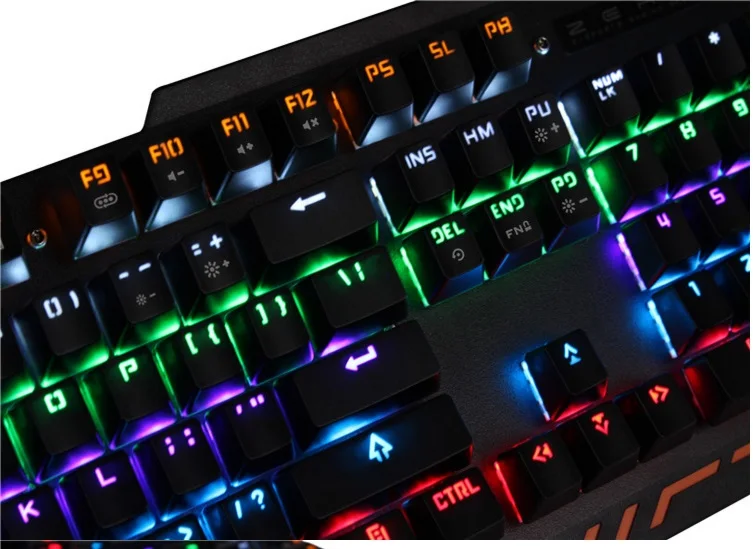 Metoo zero Z11 механические клавиатуры и мыши 104 ключей синий переключатель LED Gaming Keyboard anti-ореолы для Планшет настольный компьютер