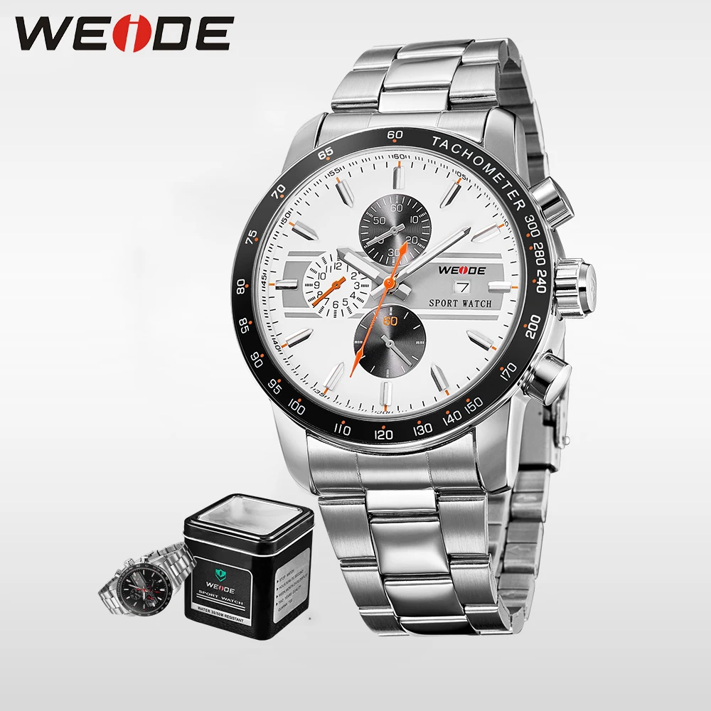 

WEIDE 2017 Hot Men Watches Top Brand Luxury Men Sports Men Analog Watch Waterproof Japan Movt Quartz Stainless Steel Clock