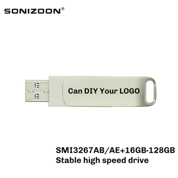 

SONIZOON XEZUSB3.0003 Rotating pen drive USB flash drive SMI3267AB/AEscheme of 8GB 16GB 32GB 64GB Stable highspeed memoriaastick