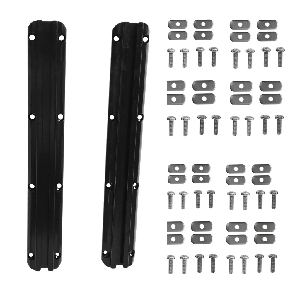 Buy Pair 30cm Kayak Aluminum Slide Track Rail Screws Accessories for Kayak