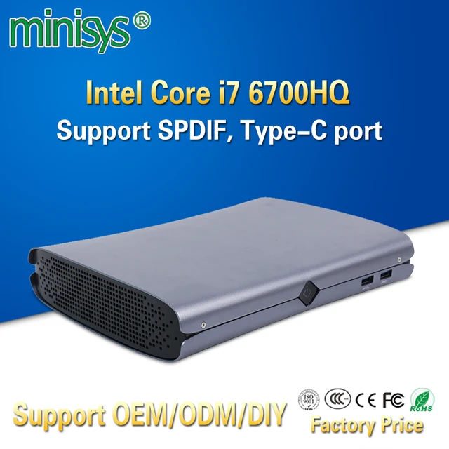 Cheap MINISYS Intel Nettop Mini Computer Core kabylake i7 6700HQ Quad Core Barebone Desktop PC with SPDIF Type-C Port For Windows 10 Cheap MINISYS Intel Nettop Mini Computer Core kabylake i7 6700HQ Quad Core Barebone Desktop PC with SPDIF Type-C Port For Windows 10