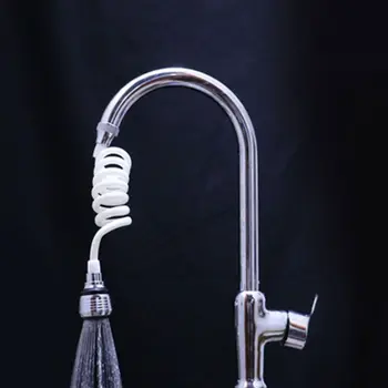 

ABS Extendable Retractable Tube Extension Tube Shower Faucet Water Saving Filter Bubbler Spout Kitchen Tool