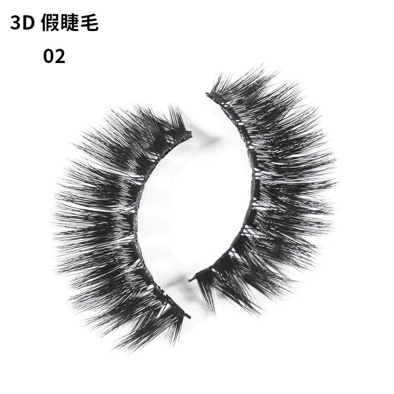 1 Pair Imitation mink Fake eyelashes 3D Natural overlapping False Eyelashes Lashes Soft Eyelash Extension Makeup tool Top sale | Красота и