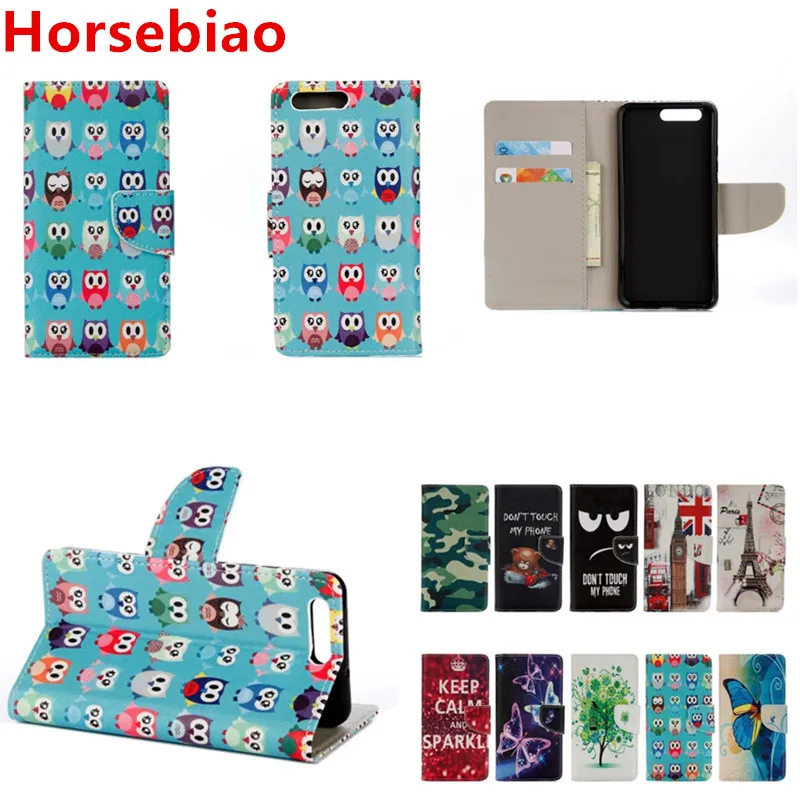200PCS 2017 Painted Butterfly Flower Animal Owl Tower PU Camouflage Leather Wallet Flip Case for OnePlus 5 One Plus | Мобильные