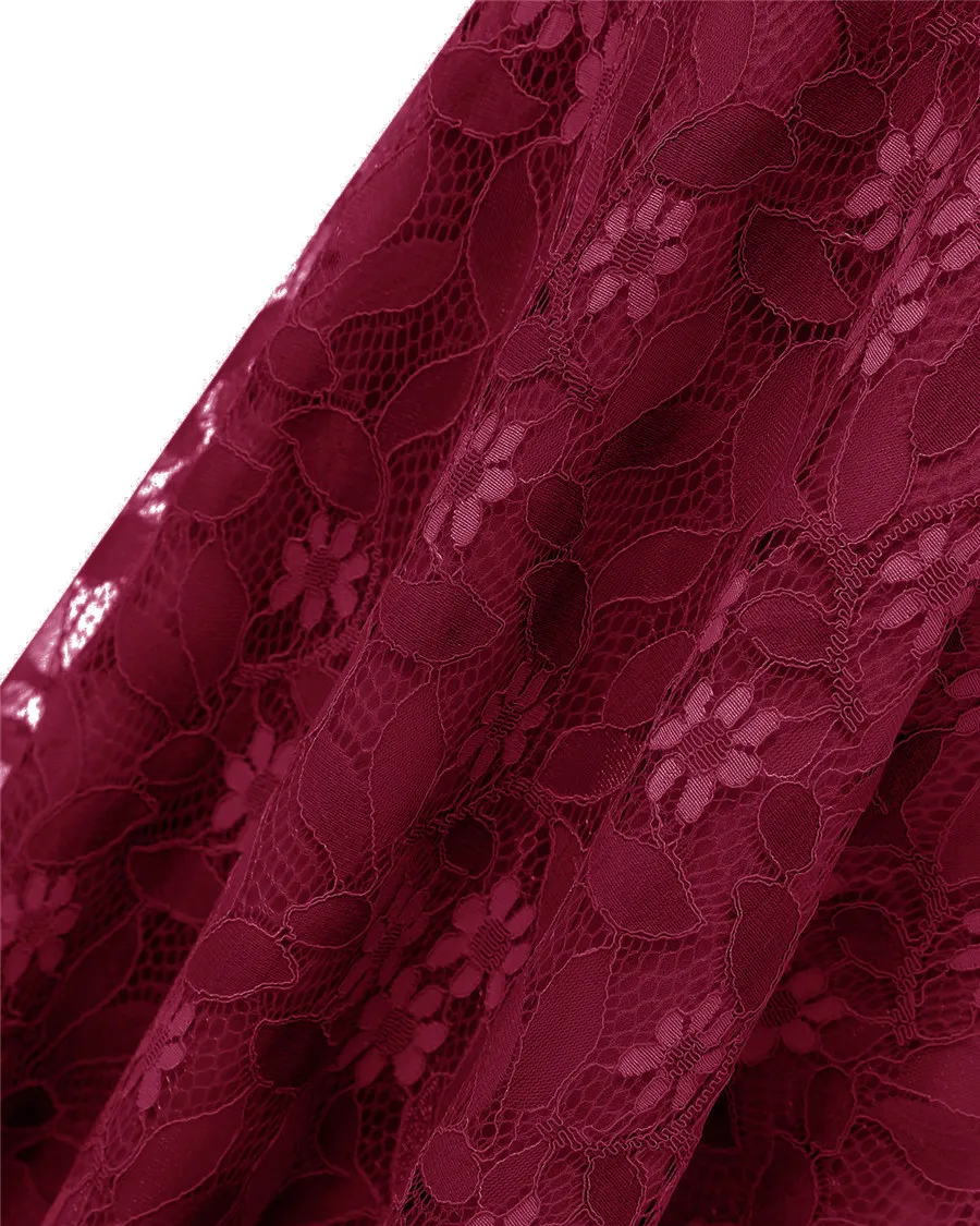 Gladiolus Spaghetti Strap Summer Dress Women Sleeveless V Neck Lace Hollow Sexy Vintage Party Dress 2019 Evening Ladies Dresses (17)