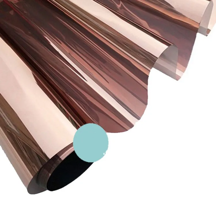 60 см* 5 м светоотражающие зеркальная пленка Anti UV теплоизоляция декоративные коричневый цвет солнечное окно фильм Фольга для privavy защиты