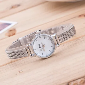 

Modern 2020 Luxury Women Watches Women Ladies Silver Stainless Steel Mesh Band Wrist Watch reloj mujer feminino montre femme
