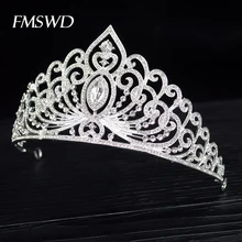 Новая роскошная хрустальная свадебная тиара в стиле барокко для свадьбы ювелирные изделия на волосы корона со стразами для невесты украшения для волос аксессуары