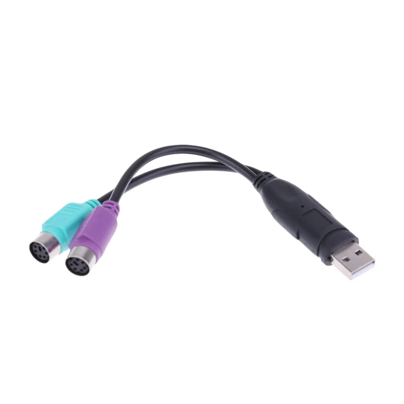 

Male to Female Cable Adapter Converter Use USB to PS2 Cord Converter Adapter For Keyboard Mouse