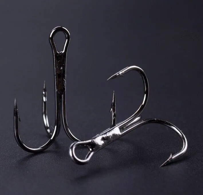 10 piece/lot Super Strong High Carbon Steel Triple Fishing Hook Treble