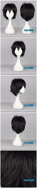 30 Sm Chernyj Elfa Cospaly Parik Muzhchin Muzhskoj Strizhka Korotkie Sloistye Pricheski Kagerou Proekt Isogai Yuuma Hidzhikata Tosiro Parik Aliexpress Mobile