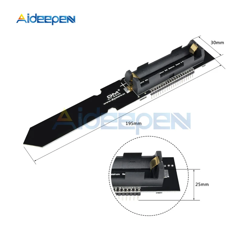 

ESP32 DHT11 CP2104 WIFI Bluetooth Soil Temperature Humidity Sensor Detection Module + 18650 Lithium Battery Holder For Arduino